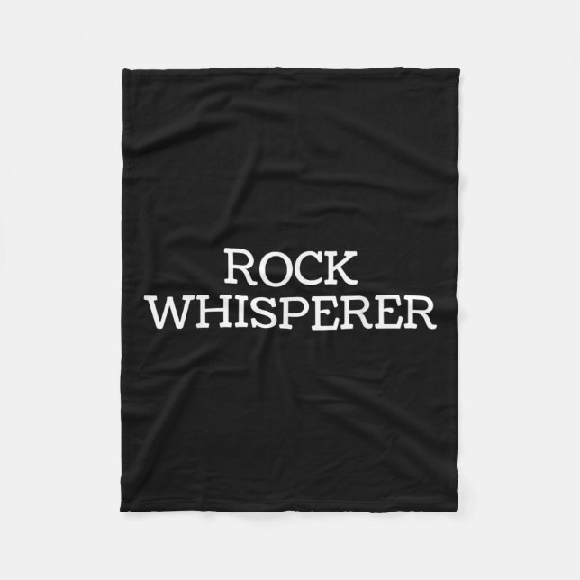 Couverture Polaire Rock Whisperer - Funny Geologist Stone Rock Collec (Devant)