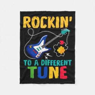 Couverture Polaire Rockin 'à l'accord de l'autisme guitare musique