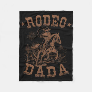 Couverture Polaire Rodeo Dada Western Cowboy Famille correspondant Pè