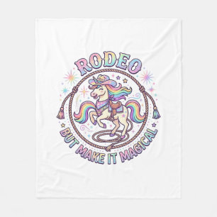 Couverture Polaire Rodéo de licorne mais rendez-le magique drôle cade