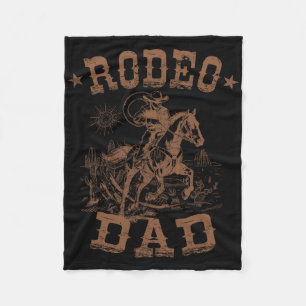 Couverture Polaire Rodeo Papa Western Cowboy Daddy Famille Correspond