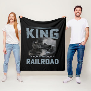 Couverture Polaire Roi du train à vapeur du chemin de fer Moteur Loco