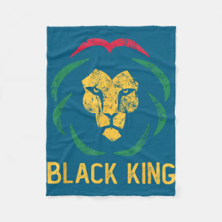 Couverture Polaire roi lion noir mois de l'histoire des noirs hommes