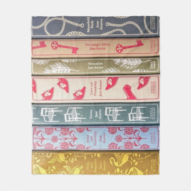 Couverture Polaire Roman de Jane Austen Throw Blanket (Devant)