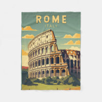 Rome Italie Colisée Voyage Art Vintage