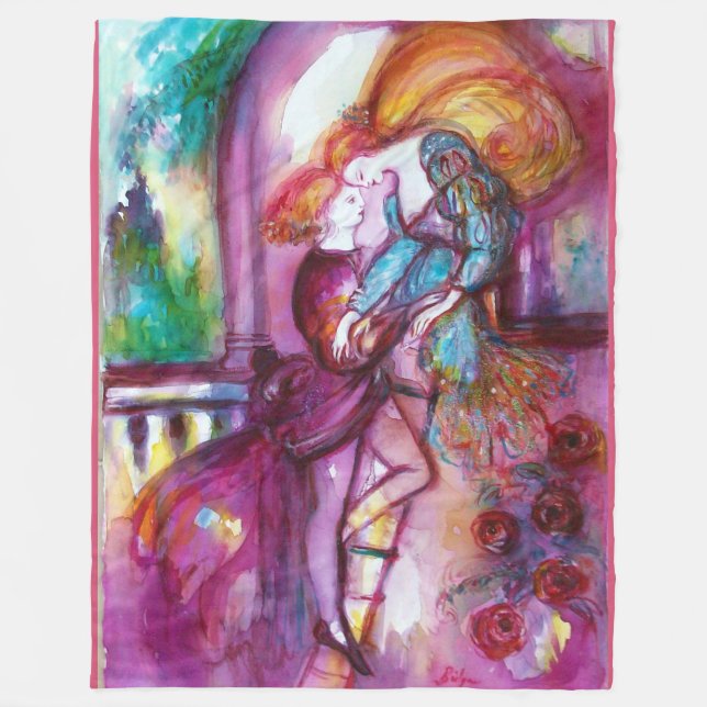 Couverture Polaire ROMEO ET JULIET Romantique Saint Valentin (Devant)