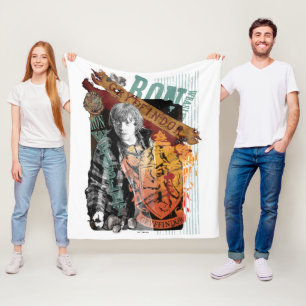 Couverture Polaire Ron Weasley Collage 1