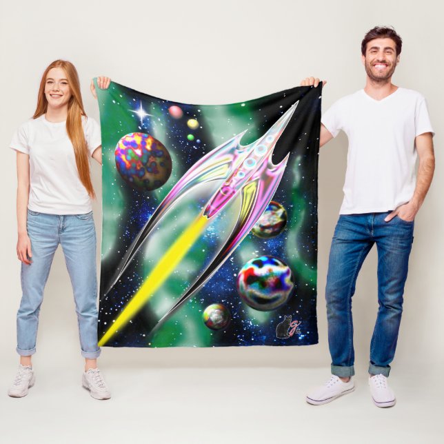 Couverture Polaire Roquette en verre (En situation)