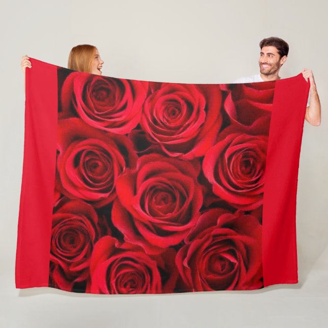 Couverture Polaire Rose (En situation)