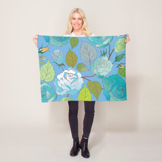 Couverture Polaire Rose 23 (En situation)