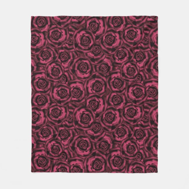 Couverture Polaire Rose de Bourgogne (Devant)