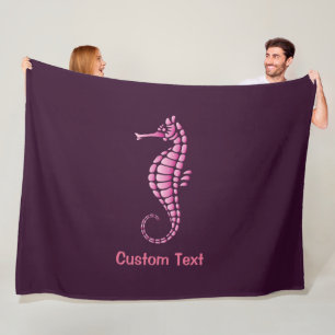 Couverture Polaire Rose de Seahorse