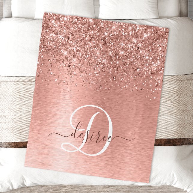 Couverture Polaire Rose Gold brossé Parties scintillant métallique No (Créateur téléchargé)