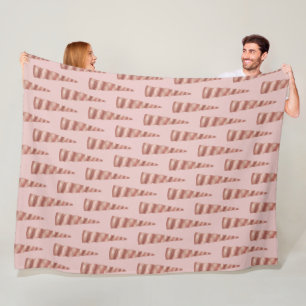 Couverture Polaire Rose Gold Glam Unicorn