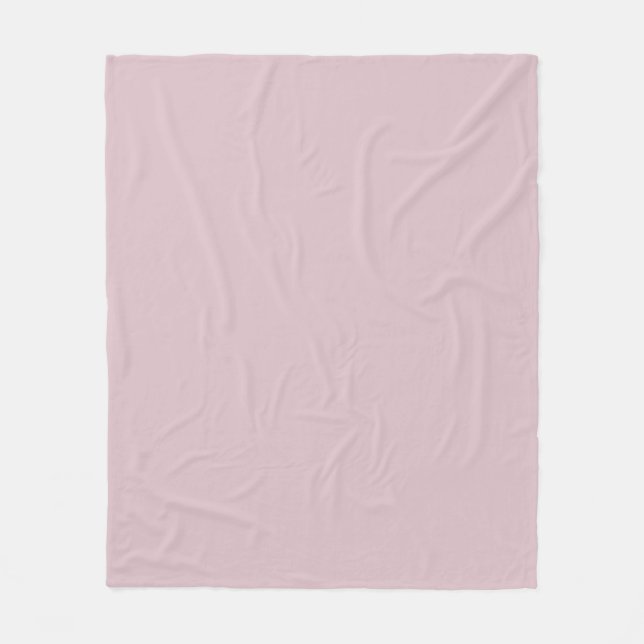 Couverture Polaire Rose pastel solide (Devant)