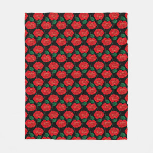 Couverture Polaire Rose rouge