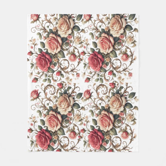 Couverture Polaire Rose Symphony (Devant)