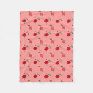 Couverture Polaire Roses