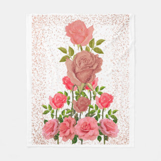 Couverture Polaire Roses de beauté