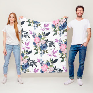 Couverture Polaire Roses forestiers - grand rose