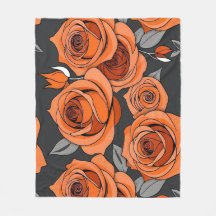 Roses Orange Rouillé Chaud