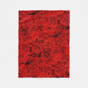 Couverture Polaire Roses rouges