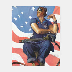 Couverture Polaire "Rosie le Riveter"