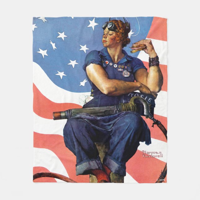 Couverture Polaire "Rosie le Riveter" (Devant)