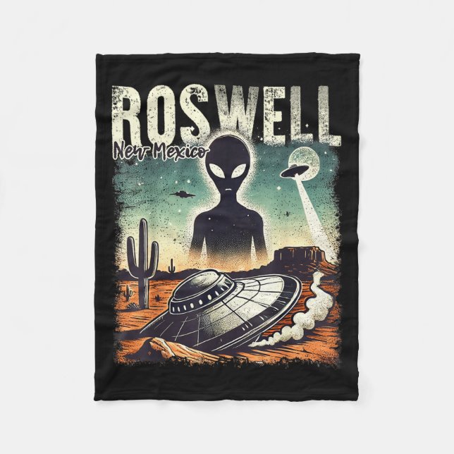 Couverture Polaire Roswell New Mexico 1947 Alien Abduction Ufo Crash  (Devant)