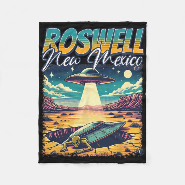 Couverture Polaire Roswell New Mexico 1947 Alien Abduction Ufo Crash  (Devant)