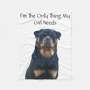 Couverture Polaire Rottweiler