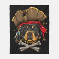 Rottweiler Dog Pirate Jolly Roger Flag Crossbones