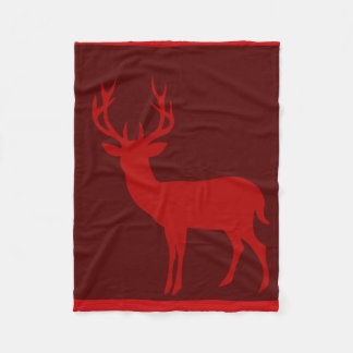 Couverture Polaire Rouge de la silhouette | Bourgogne de mâle de