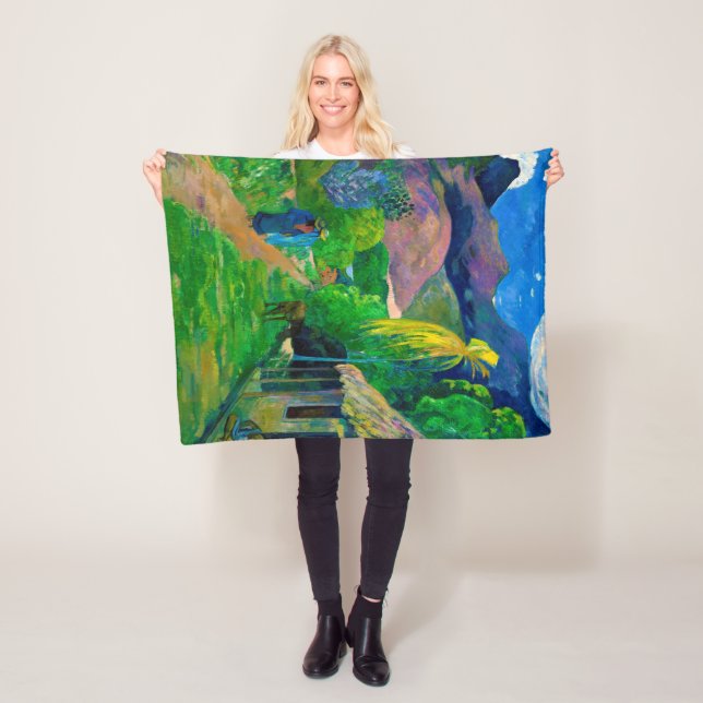 Couverture Polaire Route à Tahiti, Gauguin (En situation)