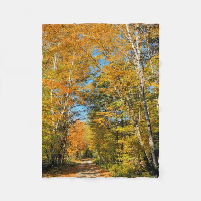 Couverture Polaire Route rurale Automne Colonnes New Hampshire (Devant)