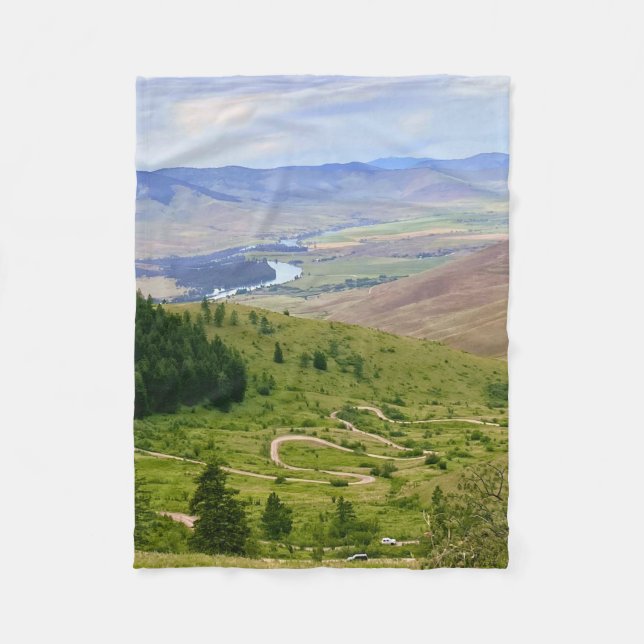 Couverture Polaire Route sinueuse (Devant)