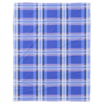 Royal Blue Plaid Motif sans joint