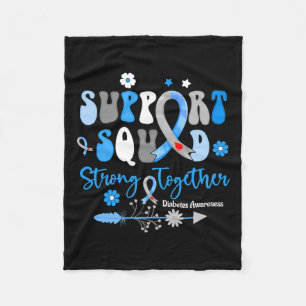 Couverture Polaire Ruban de l'équipe de soutien Groovy pour la sensib