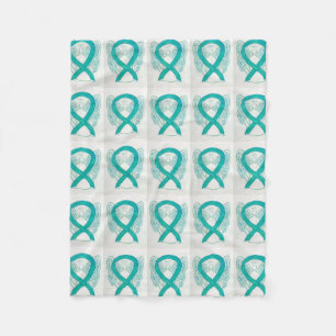 Couverture Polaire Ruban de sensibilisation au cancer de l'ovaire