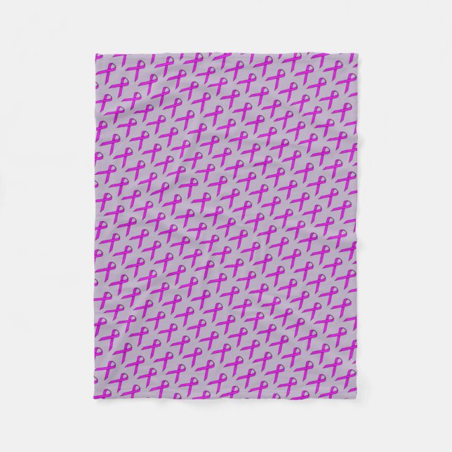 Couverture Polaire Ruban standard violet (Devant)