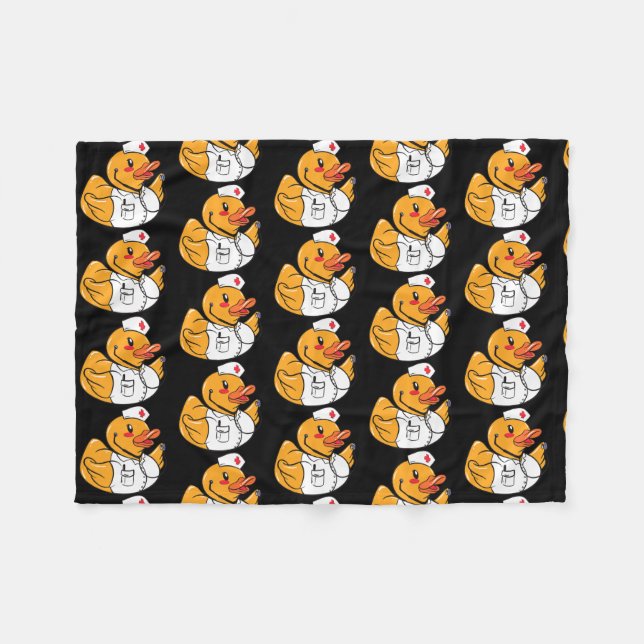 Couverture Polaire Rubber Duck Nurse Duck On Duty Medical Rubber (Devant (Horizontal))