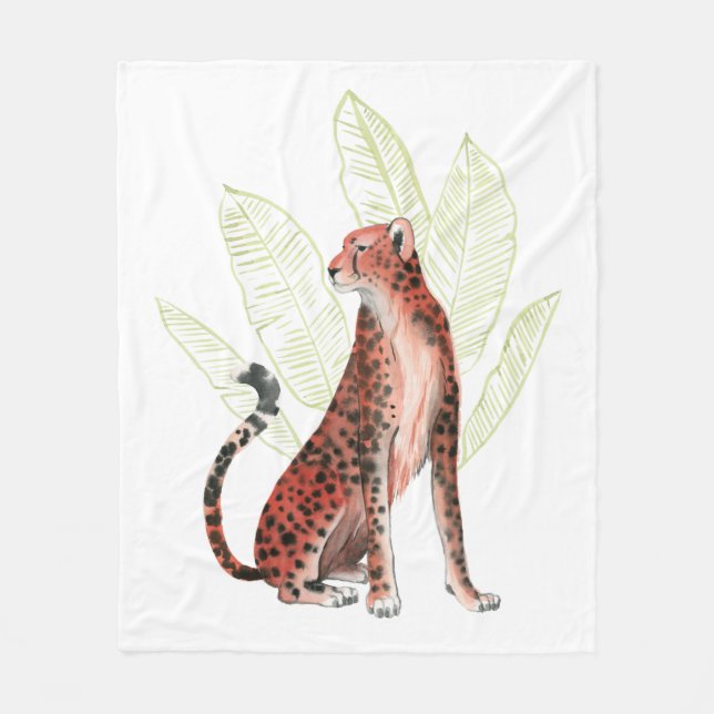 Couverture Polaire Ruby Runner Leopard (Devant)