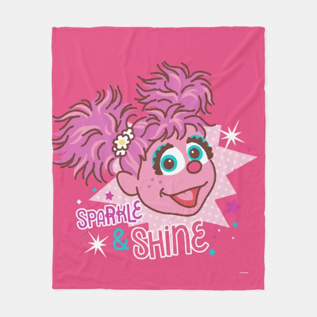 Couverture Polaire Rue Sésame | Abby Cadabby - Étincelle et éclat (Devant)
