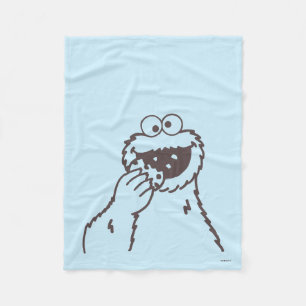 Couverture Polaire Rue Sésame   Cookie Monster