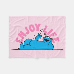 Couverture Polaire Rue Sésame   Cookies Monster Enjoy Life