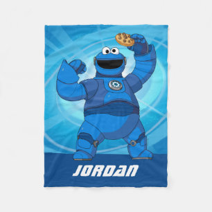 Couverture Polaire Rue Sésame Méca Builders Cookie Monster