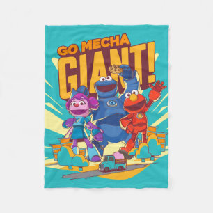 Couverture Polaire Rue Sésame Méca Builders Go Mecha Giant!