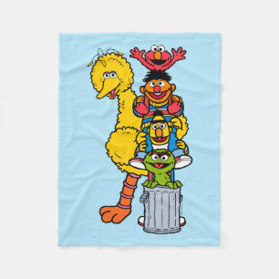 Couverture Polaire Rue Sésame   Pose Pals Street Sesame