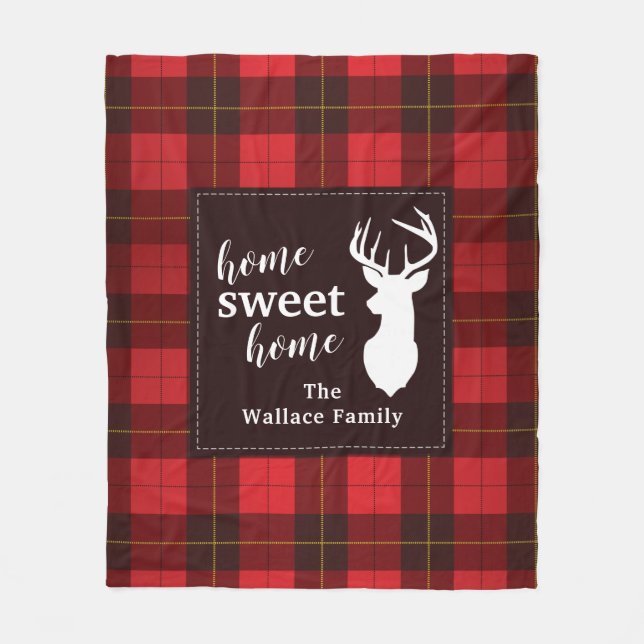 Couverture Polaire Rustic Plaid Sweet Home Agritourisme Wallace Tarta (Devant)