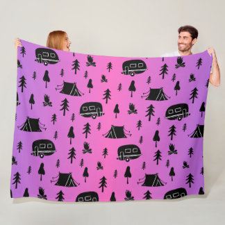 Couverture Polaire RV et Camping Amour Camping Parfait Camping